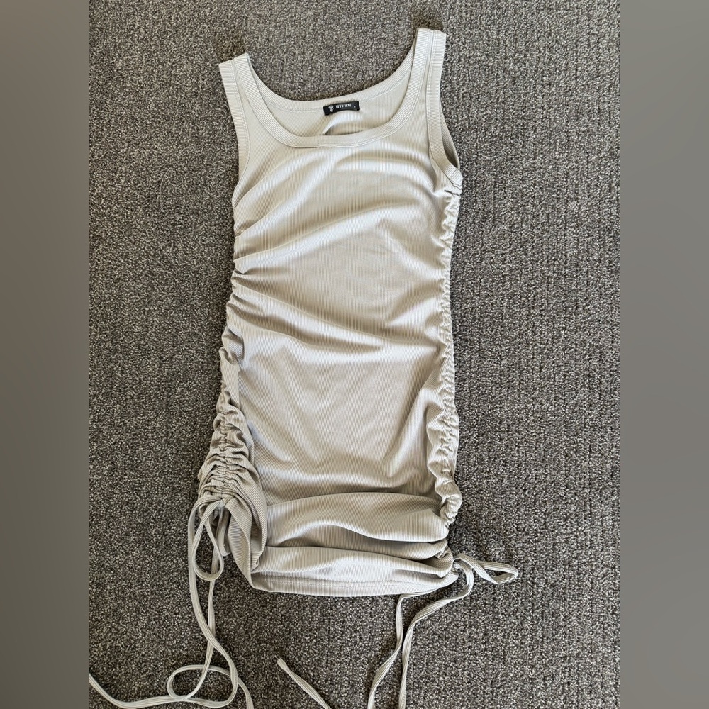 Bodycon Side Drawstring Dress